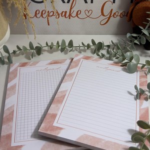 Pink Abstract A5 Notepad: Lined or Grid, 50 Tear-off Pages - Etsy Australia