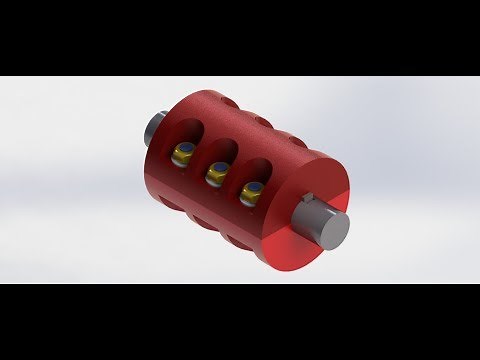 Split Muff Coupling | Solid Works | part Design And Assembly