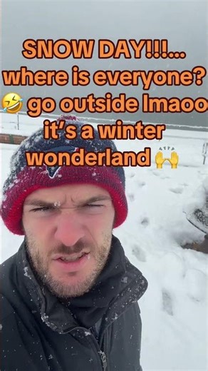 It’s a snow day and… where is everybody?? Seriously