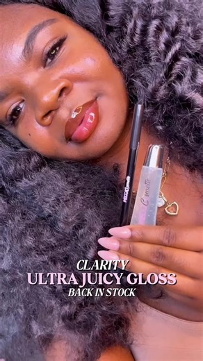 Your favorite ultra juicy clear gloss is back! She’s fully stocked and we highly recommend grabbing several before the it girls snatch them up again 🥰💞 She’s spearmint flavored and infused with 4 natural nourishing oils to keep your lips moisturized and juicy all day! #lipglossbusiness #backinstock #lipcombo #beautytok #glossylips