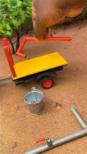 diy water pipe with mini tractor #diywaterpump ‪@miniroypump‬
