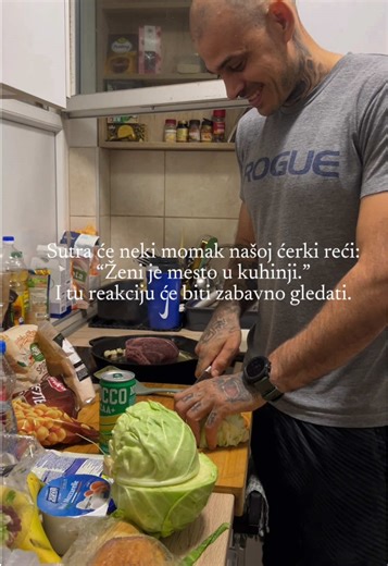 Cerka i muz u kuhinji: Kakvo iznenađenje!