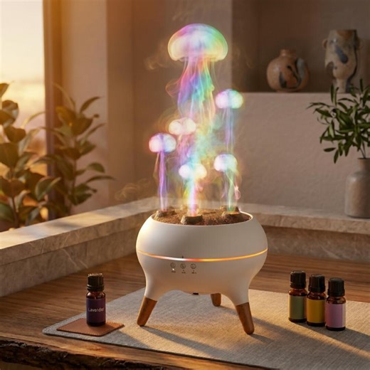 Galaxy Jellyfish Essential Oil Diffuser LED Humidifier | Color Changing Aroma Mist Night Light | Relaxation Sleep Decor - Etsy