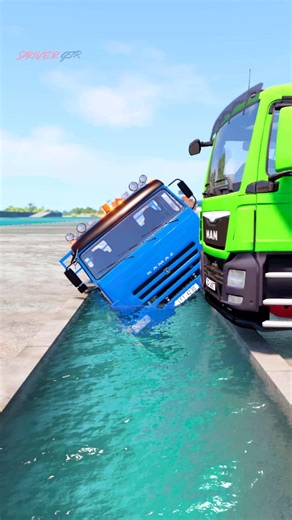 Truck vs Speed bumps | BeamNG Drive #shortvideo #beamngdrive #simulation #india #truck #speedbump