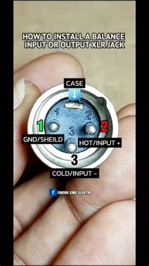 17K views · 160 reactions | a guide on how to install an XLR balance input or output jack cable #electronics #jackxlr #balanceinput #balanceout #unbalance #aux #dlms #tutorials #guide #solution #service | Herman Suhaemi | Facebook