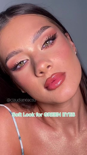 Soft Look for Green Eyes Makeup Tutorial