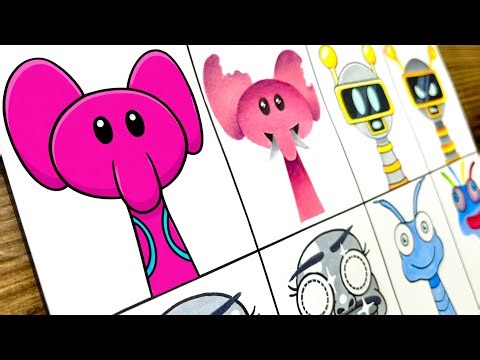 Drawing Incredibox Sprunki OC: Normal VS Horror / NEW My Sprunki OC Phase /Elly, Emoji 187 SCP