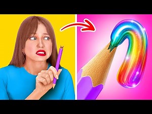 Student vs. Teacher Challenge! 🍎📚 Genius School Hacks & DIY Art by 123 GO! Infinity