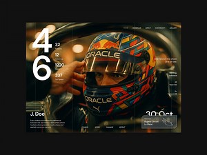 12 Column Layout - F1 Hero Section