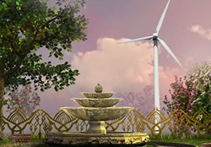 Autumn Garden - Escape Fan