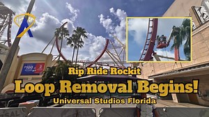 Rip Ride Rockit Station Demolition and Loop Dismantle Progress From Universal Orlando