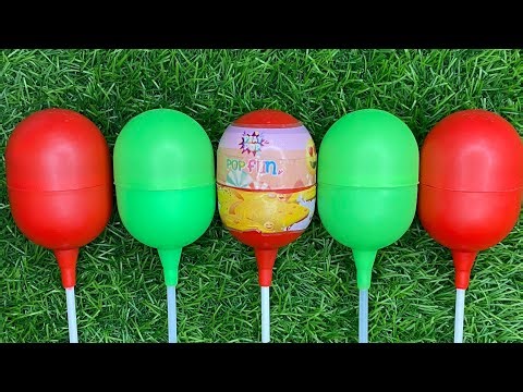 New Glitter Rainbow Lollipop Candy I Cutting| ASMR | Satisfying Video
