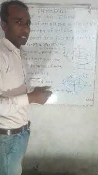 Standard equation of an ellipse.