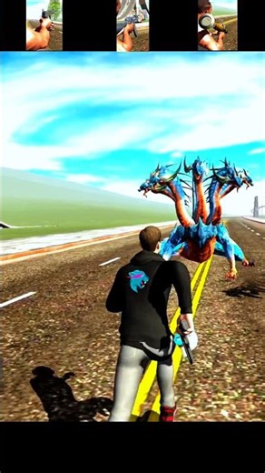 Dragon vs Gun | Ultimate Power Clash #short #viral #gaming #dragon #gun #challenge #gta