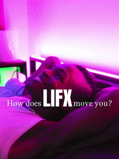 With these lights 💡, this isn’t a room. It’s a stage 🕺 #HowLIFXMovesYou @jomomoves