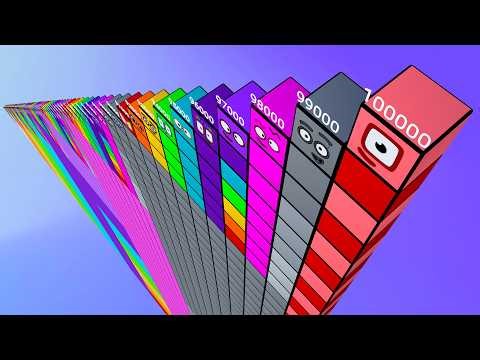 Let's Count 1,000 - 100,000 Song with Numberblocks Step Squad | Fun Counting Numbers