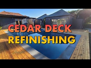 Cedar Deck Refinishing