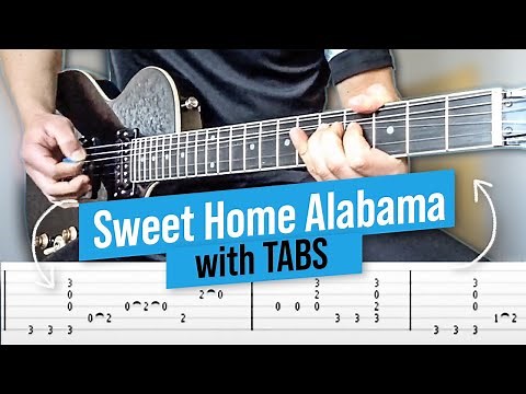🎸 How to play SWEET HOME ALABAMA - Guitar Lesson | Tab / Tutorial / Cover