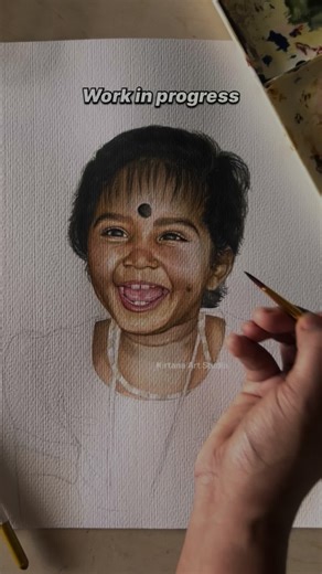 Cutie in Progress: Watercolor Painting at Kirtana Art Studio