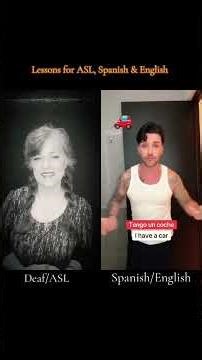 “I Have….”? ASL (American Sign Language) and Spanish Language #asl #learnasl #learnspanish #reels ￼