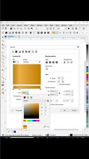 HOW TO MAKE GOLDEN GRADIENT. #goldeffect #coreldraw #photoshop #goldengradient #goldtexteffect