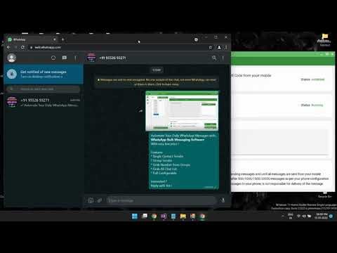 Bulk WhatsAapp Sender Single Sender Demo