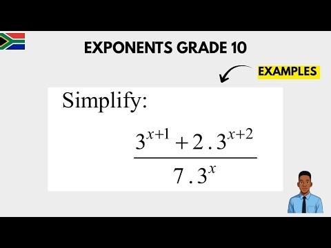Exponents Grade 10 I Simplifying Exponents With Two Terms ( Examples)