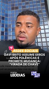 Davi Brito, campeão do BBB 24, usou as redes sociais na última quinta-feira (24/4) para fazer uma promessa aos seguidores. Em um desabafo sincero publicado no Instagram, ele afirmou que está decidido a promover mudanças significativas em sua vida. No vídeo, o ex-motorista de aplicativo se comprometeu a se esforçar para se tornar um “novo Davi”. A declaração aconteceu depois de algumas polêmicas envolvendo o influenciador, incluindo sua prisão por dirigir sob efeito de álcool. SAIBA MAIS CLICANDO
