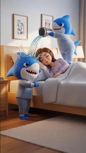 Brainrot Baby Pranks Sleeping Mom with Water