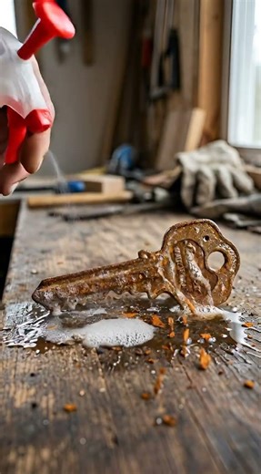 Amazing Rust Removal from an Old Key 🔧✨