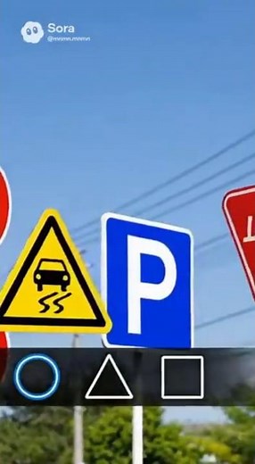 Do you know why the "STOP" sign is an inverted triangle? #RoadSigns #TrafficRules #CarTrivia #Fun...