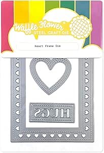 Waffle Flower Heart Frame Die
