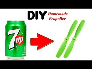How to make propeller - Using soda can | DIY propeller for drone | Homemade DC motor propeller