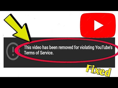 How to Fix YouTube Error This video has been removed for violating YouTube's Terms of Service Solved
