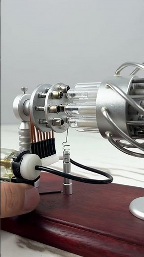 16-cylinder Stirling engine model