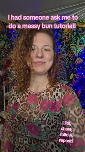 #messybun #tutorial #curls #fyp #curlyhair