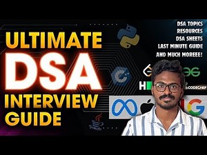Ultimate DSA Interview Guide | Resources and last minute preparation tips revealed | Tamil.