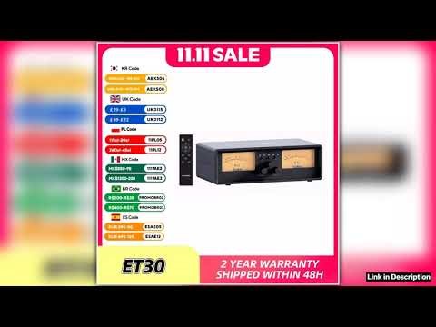 NEOHIPO ET30 Amplifier Speaker Selector With VU Meter Speaker Switcher with DB Panel Display Audio