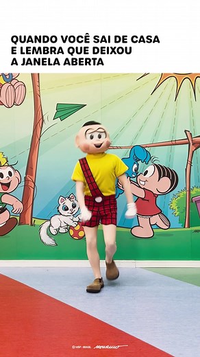 Andando por aí, leve e feliz... 🫣 #turmadamônica #meme