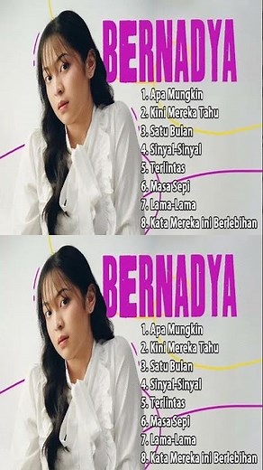 BERNADYA FULL ALBUM 🎶 Lagu Pop Indonesia Terbaru 2024