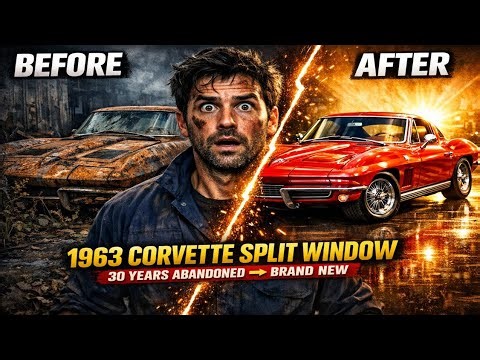 ASMR Car Restoration! 1963 Corvette Split Window Full Rebuild | Forgotten for 30 Years |