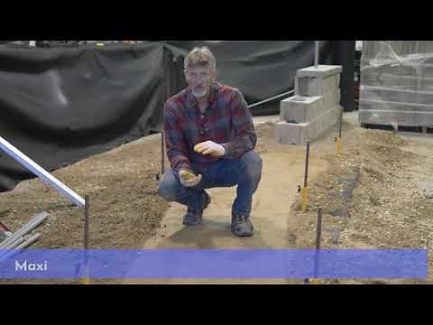 Installing Retaining Wall Base Leveling Pad Vern Dueck