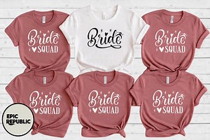 Bride Shirt, Bride Squad Shirt, Team Bride Shirts, Bachelorette Party Shirts, Bridesmaid Shirts, Bridesmaid Shirt, Bachelorette Squad Shirts - Etsy