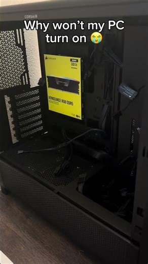 why won’t my pc turn on 😭 #pc