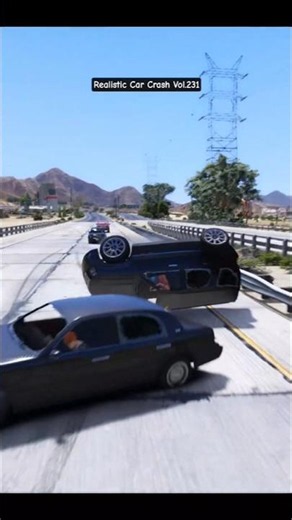 This Crash Kept Getting Worse 😱💥 Vol.231 | GTA 5 Shorts Realistic Car Crash