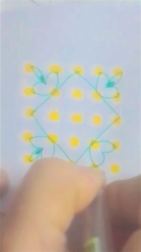 5×5 rangoli #shorts #rangoli #shortsviral #viralrangoli #5×5dots