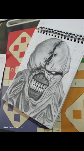 Terrifying Monster Face Drawing | Step by Step Pencil Art#viral #art #shorts