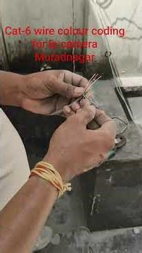 cat -6 wire colour coding with RJ45 connecter