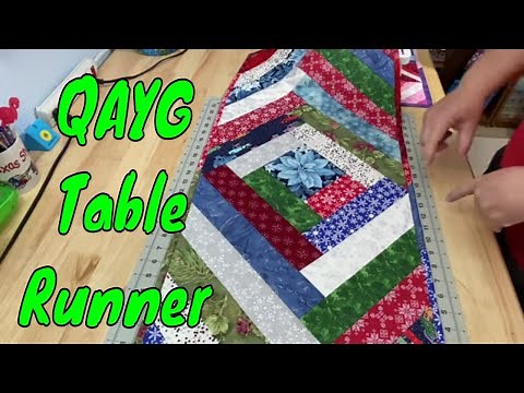 Quilt As You Go (QAYG) Braided Table Runner