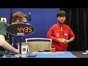 Yiheng Wang Wins the Rubik’s Cube World Championships